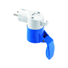 Ipari dugaljadapter 2P+F Schuko 1x16A3P230V CEE-alj műanyag hordozható IP44 szürke GEWISS