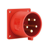 Ipari dugvilla 3P+N+E beépíthető 16A 5P 400V(50+60Hz) piros műanyag egyenes csavaros PCE