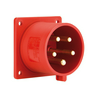 Ipari dugvilla 3P+N+E beépíthető 32A 5P 400V(50+60Hz) piros műanyag egyenes csavaros PCE