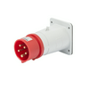 Ipari dugvilla beépíthető 3P+N+E ráépíthető 32A 380-415V(50+60Hz) piros műanyag IEC309HP GEWISS