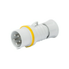 Ipari dugvilla lengő 2P+E 16A 3P 110V(50+60Hz) sárga IP44 műanyag csavaros IEC309HP GEWISS