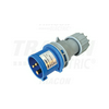 Ipari dugvilla lengő 2P+E 16A 3P 230V(50+60Hz) kék IP44 műanyag csavaros 6h-pozíció TRACON