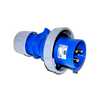 Ipari dugvilla lengő 2P+E 32A 3P 230V(50+60Hz) kék IP67 műanyag csavaros 6h-pozíció Shark PCE
