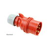 Ipari dugvilla lengő 3P+E 16A 4P 400V(50+60Hz) piros IP44 műanyag csavaros 6h-pozíció Shark PCE