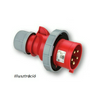 Ipari dugvilla lengő 3P+E 16A 4P 400V(50+60Hz) piros IP67 műanyag csavaros 6h-pozíció Shark PCE