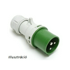 Ipari dugvilla lengő 3P+E 32A 50-500V(100-300Hz) zöld IP44 műanyag csavaros 10h-pozíció Shark PCE