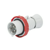Ipari dugvilla lengő 3P+N+E 16A 5P 380-415V(50+60Hz) piros IP67 műanyag csavaros IEC309 HP GEWISS