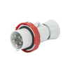 Ipari dugvilla lengő 3P+N+E 16A 380-415V(50+60Hz) piros IP67 műanyag csavaros IEC309HP GEWISS