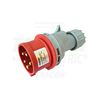 Ipari dugvilla lengő 3P+N+E 16A 5P 400V(50+60Hz) piros IP44 műanyag csavaros 6h-pozíció TRACON