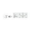 Ipari dugvilla lengő 3P+N+E 63A 400V(50+60Hz) piros IP67 műanyag csavaros Power Twist PCE