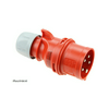 Ipari dugvilla lengő 3P+N+E fázisfordító 32A 5P 400V(50+60Hz) piros IP44 műanyag Shark PCE