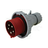 Ipari dugvilla lengő 3P+N+E fázisfordító 32A 5P 400V(50+60Hz) piros IP67 műanyag csavaros TRACON