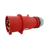 Ipari dugvilla lengő 3P+N+E fázisfordító 32A 5P 400V(50+60Hz) piros IP67 műanyag csavaros TRACON