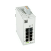 Ipari switch DIN sín Ethernet 8x10/100/1000Mbps RJ45-port menedzselhető IP30 WAGO