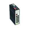 Ipari switch DIN sín Ethernet 8x10/100Mbps RJ45 port 2 menedzselhető IP30 WAGO