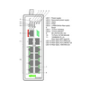 Ipari switch DIN sín Ethernet 8x10/100Mbps RJ45 port 2 menedzselhető IP30 WAGO
