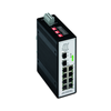 Ipari switch DIN sín Ethernet 8x10/100Mbps RJ45 port IP30 WAGO