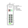 Ipari switch DIN sín Ethernet 8x10/100Mbps RJ45 port menedzselhető IP30 WAGO