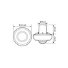 Jelenlétérzékelő álmennyezetbe 360° PIR 24m-érzékelésátmérő 2300W 230V PD 360/24 BASIC FM ESYLUX