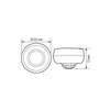 Jelenlétérzékelő mennyezetre 360° PIR 24m-érzékelésátmérő 2300W 230V PD 360/24 BASIC IP54 ESYLUX