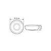 Jelenlétérzékelő mennyezetre ESY-App 360° PIR 8m-érzékelésátmérő 2300W PD 360i/8 BASIC ESYLUX