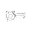 Jelenlétérzékelő mennyezetre ESY-App 360° PIR 8m-érzékelésátmérő 2300W PD 360i/8 BASIC SMB ESYLUX