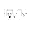 Jelenlétérzékelő nagyfrekvenciás álmennyezetbe BT MESH 360° HF 12m-érzékelésátmérő 2000W 230V fehér IP54 HF 360-2 V2 COM1 STEINEL