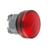 Jelzőlámpa fej Ba9-hez kerek piros magas 1-lámpa króm fém-előlapgyűrű IP66 Harmony XB4 Schneider
