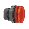 Jelzőlámpa fej d22 Ba9-hez kerek piros magas 1-lámpa fekete IP66 Harmony XB5 Schneider
