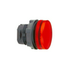 Jelzőlámpa fej d22 Ba9-hez kerek piros magas 1-lámpa fekete IP66 Harmony XB5 Schneider
