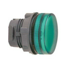 Jelzőlámpa fej d22 LED-hez kerek zöld magas 1-lámpa fekete IP66 Harmony XB5 Schneider