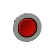 Jelzőlámpa fej d30 kerek piros magas 1-lámpa króm fém-gyűrű IP66 Harmony XB4 Schneider