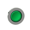 Jelzőlámpa fej d30 kerek zöld magas 1-lámpa króm fém-gyűrű IP66 Harmony XB4 Schneider