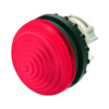 Jelzőlámpa fej kerek piros magas 1-lámpa króm műanyag-előlapgyűrű 22mm-átmérő IP67 M22-LH-R EATON