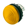 Jelzőlámpa fej kerek sárga magas 1-lámpa króm műanyag-előlapgyűrű 22mm-átmérő IP67 M22-LH-Y EATON
