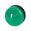 Jelzőlámpa fej kerek zöld magas 1-lámpa króm műanyag-előlapgyűrű 22mm-átmérő IP67 M22-LH-G EATON