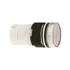 Jelzőlámpa fej LED-hez kerek fehér magas 1-lámpa fekete műanyag-előlapgyűrű Harmony XB6 Schneider