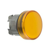 Jelzőlámpa fej LED-hez kerek narancs magas 1-lámpa króm fém-előlapgyűrű Harmony XB4 Schneider
