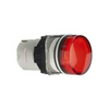 Jelzőlámpa fej LED-hez kerek piros magas 1-lámpa fekete műanyag-előlapgyűrű Harmony XB6 Schneider
