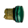 Jelzőlámpa fej LED-hez kerek zöld magas 1-lámpa króm fém-előlapgyűrű IP66 Harmony XB4 Schneider