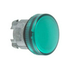 Jelzőlámpa fej LED-hez kerek zöld magas 1-lámpa króm fém-előlapgyűrű IP66 Harmony XB4 Schneider