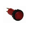 Jelzőlámpa kompakt műa. d10 1x piros 24V AC/DC kerek lapos fényforrással L-10/24 VA Elektronika