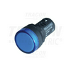 Jelzőlámpa kompakt műa. d22 1x LED kék 230V AC kerek lapos csavaros-csatlakozás TRACON