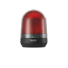 Jelzőoszlop komplett piros 2x villanó folytonos villogó +hang 48V DC 100mm/ Harmony XVR Schneider