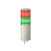 Jelzőoszlop komplett piros-zöld 2x folytonos villogó +hang 230V AC Harmony EasySeries Schneider