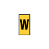 Kábeljelölő műanyag sárga bepattintó WIC0-W-PA66-YE (1000) Hellermann Tyton