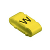 Kábeljelölő (W) rácsúsztatható 16-500mm2 műanyag sárga CLI M 2-4 GE/SW W MP Weidmüller