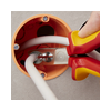 Kábelköpeny eltávolító fogó 61HRC vágás 2,2/3,2mm csupaszolás 0.75-2.5mm körvágó KNIPEX