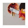 Kábelköpeny eltávolító fogó 61HRC vágás 2,2/3,2mm csupaszolás 0.75-2.5mm körvágó KNIPEX