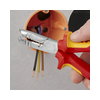Kábelköpeny eltávolító fogó 61HRC vágás 2,2/3,2mm csupaszolás 0.75-2.5mm körvágó KNIPEX
